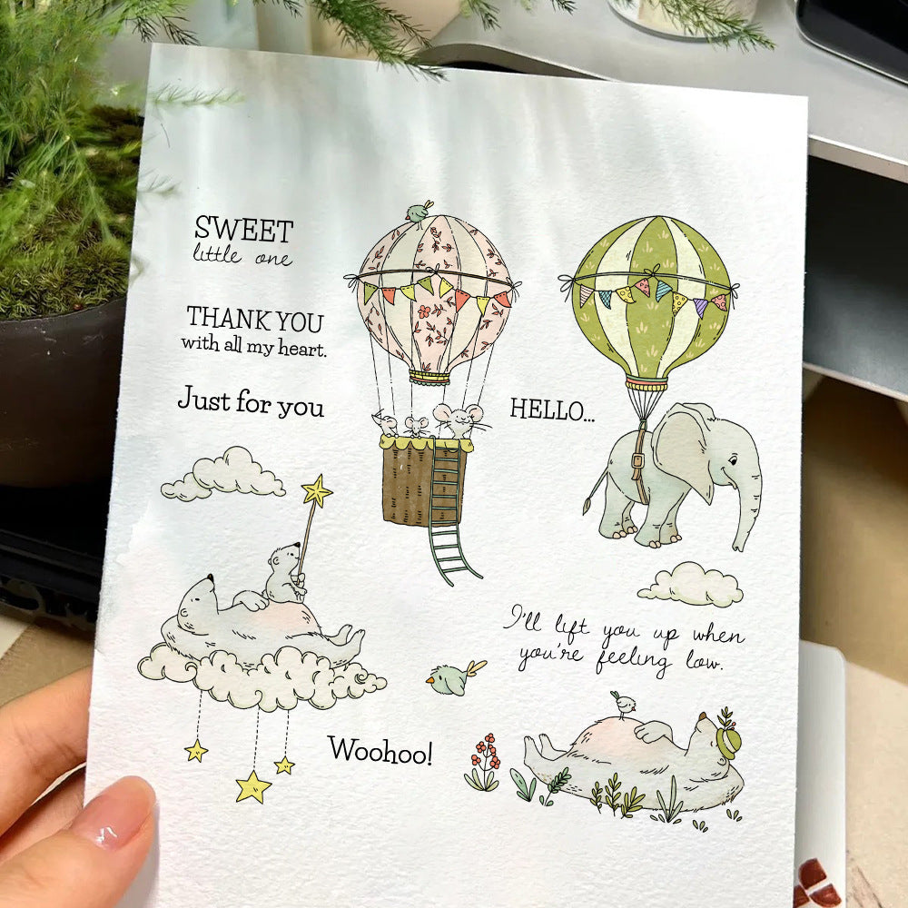 Polar Bear Elephant Clear Stamps