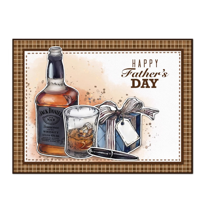 Whiskey & Gifts Dies & Stamps Set