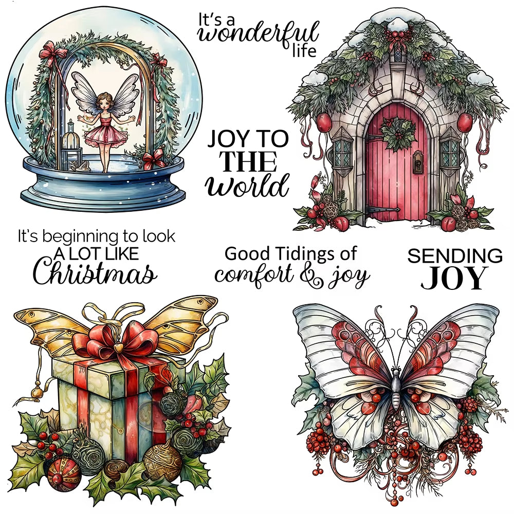 Merry Christmas Gifts Dies & Stamps Set