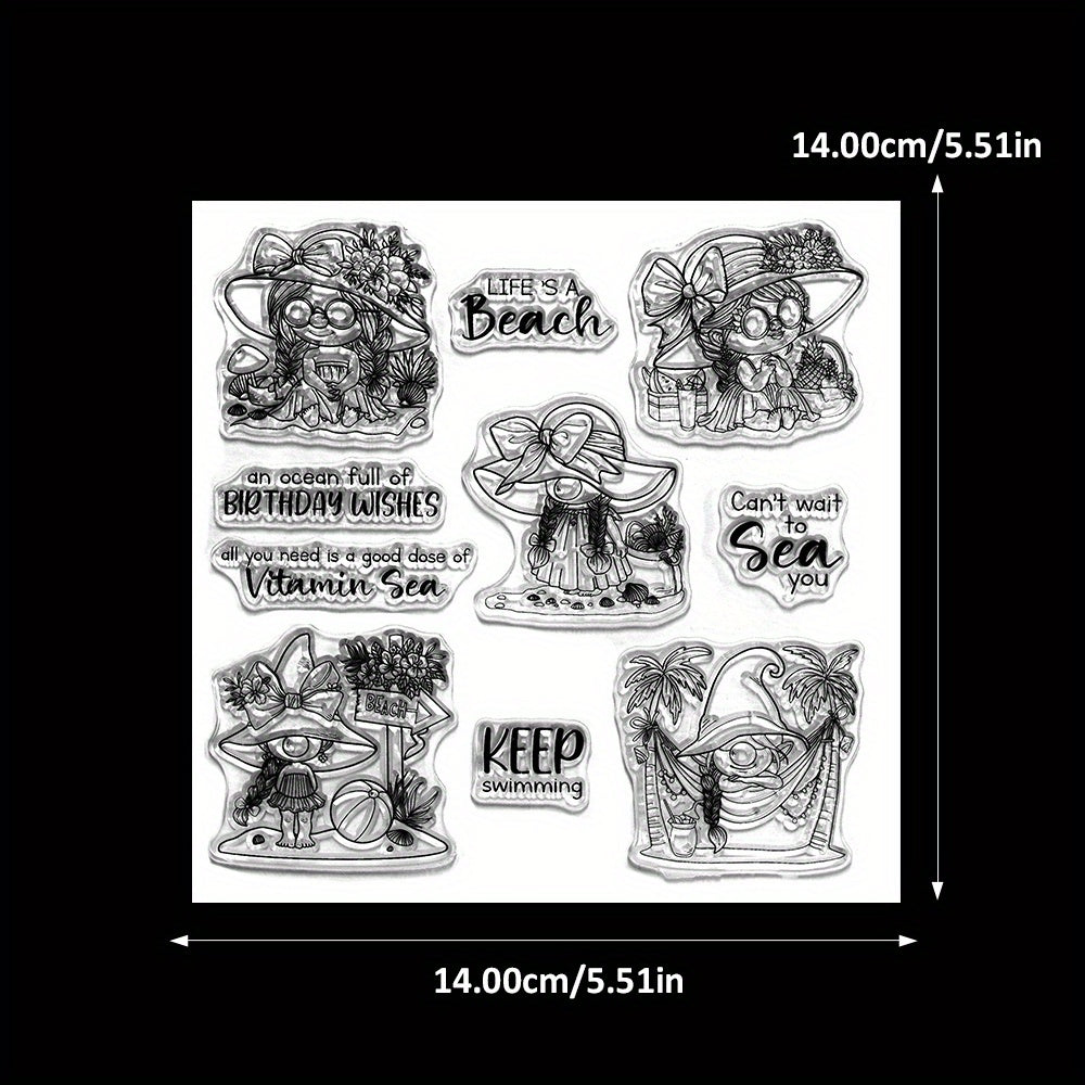 Summer Gnome Girls Dies & Stamps Set