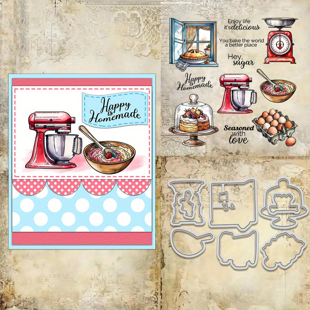 Cake Utensils Dies & Stamps Set