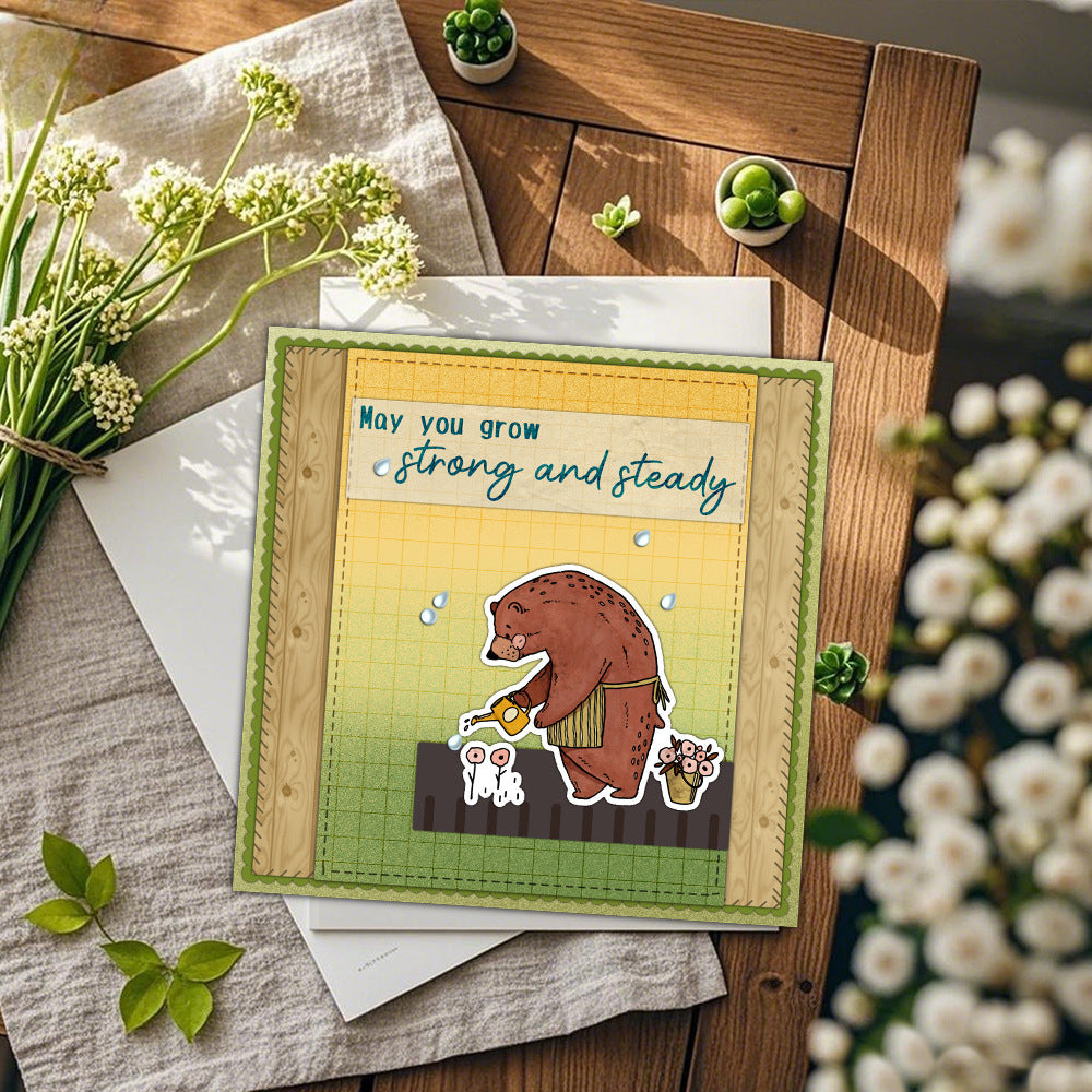 Animal Bear Clear Stamps