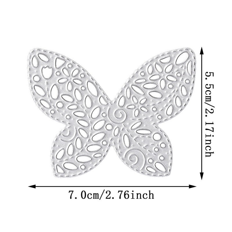 Butterfly Embossed Border Metal Cutting Dies