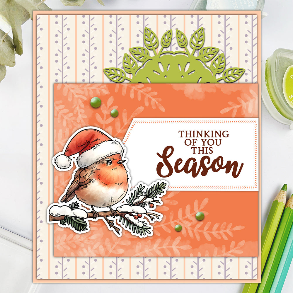 Birds On A Branch In Winter Dies & Stamps Set
