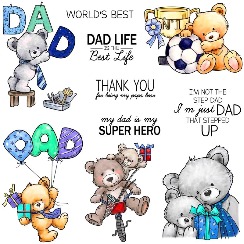 Cute Bear Dies & Stamps Set