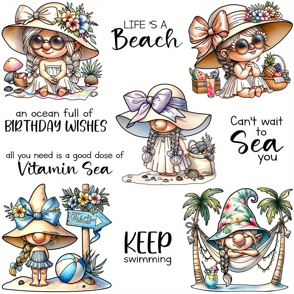 Summer Gnome Girls Dies & Stamps Set