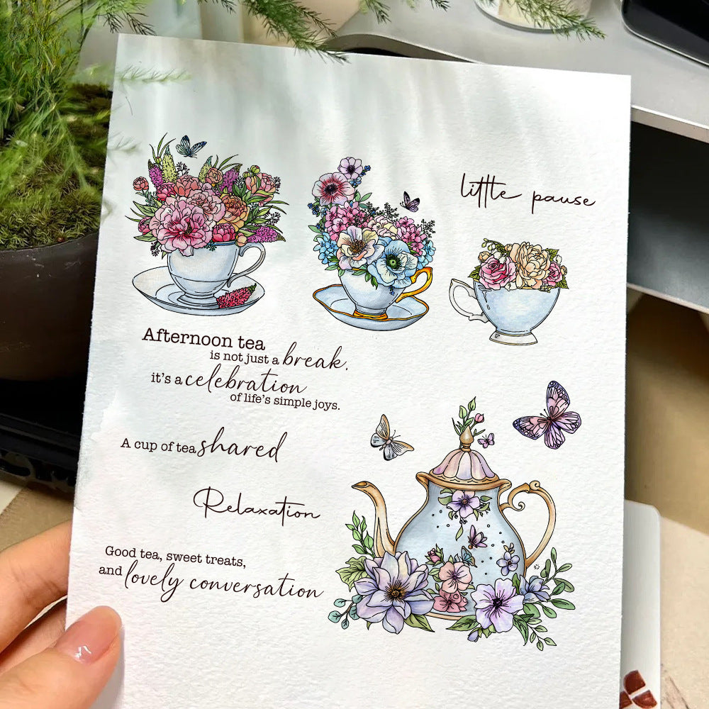 Tea Set Clear Stamps