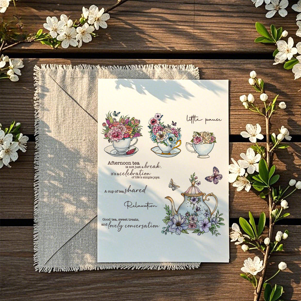 Tea Set Clear Stamps