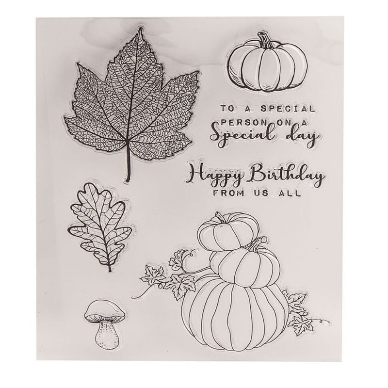 Pumpkin Leaves Clear Stamps