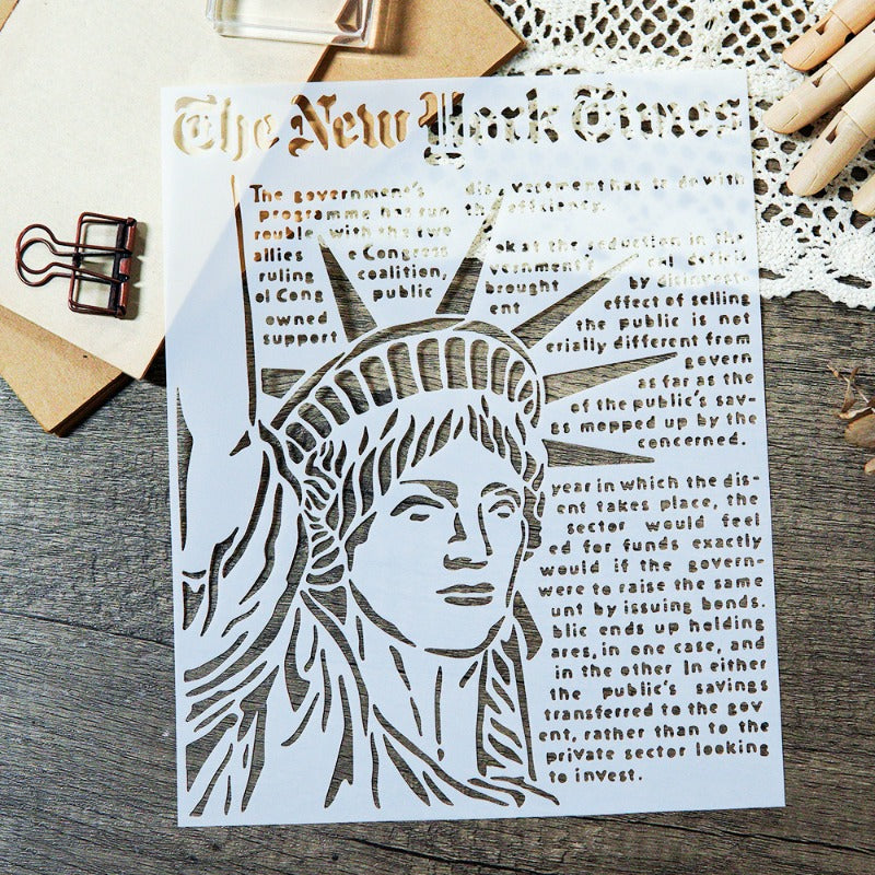 Statue of Liberty DIY Hollow Stencil