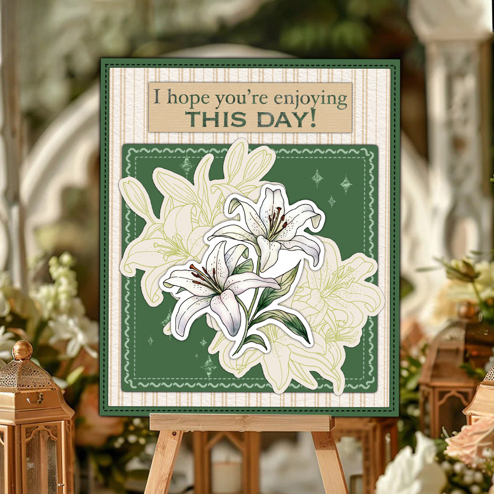 Spring Lilies Dies & Stamps Set