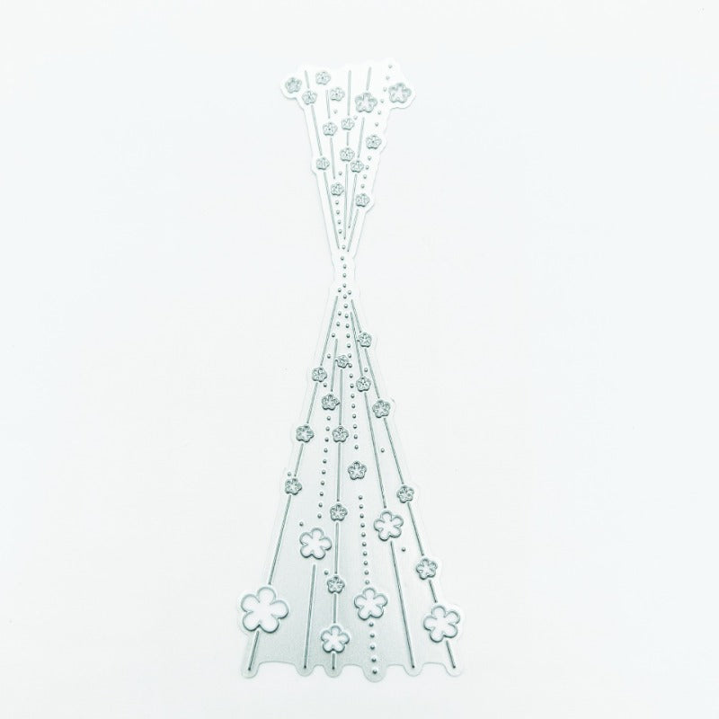 Flowers Polka Dot Curtains Cutting Dies