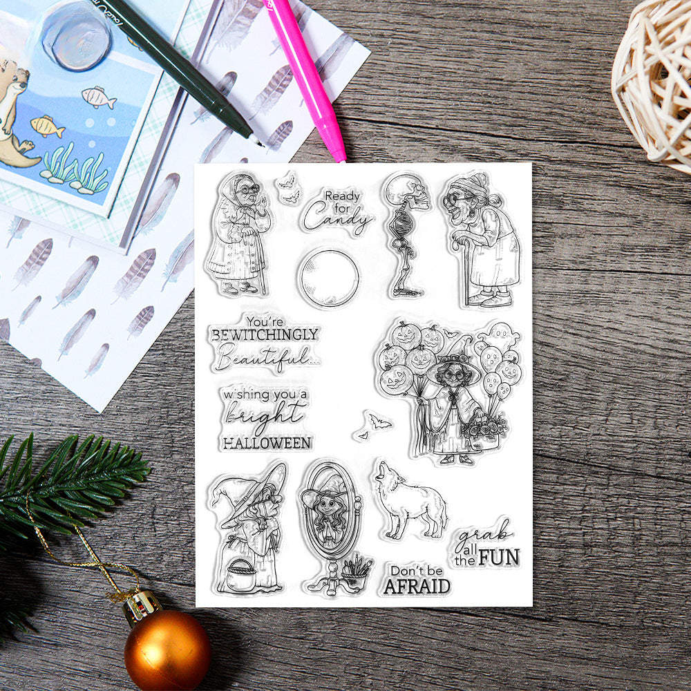 Halloween Granny Dies & Stamps Set