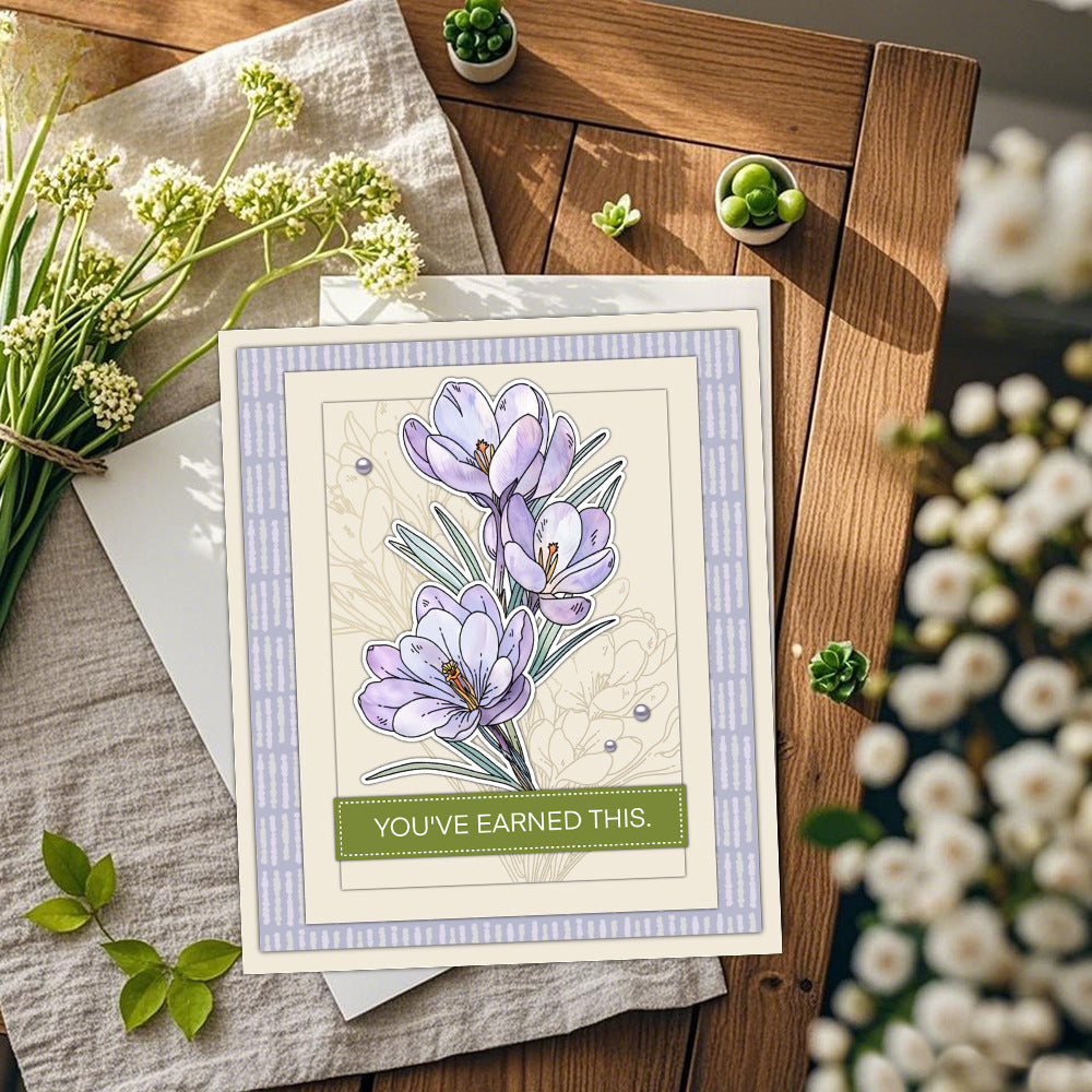 Spring Flowers Dies & Stamps Set