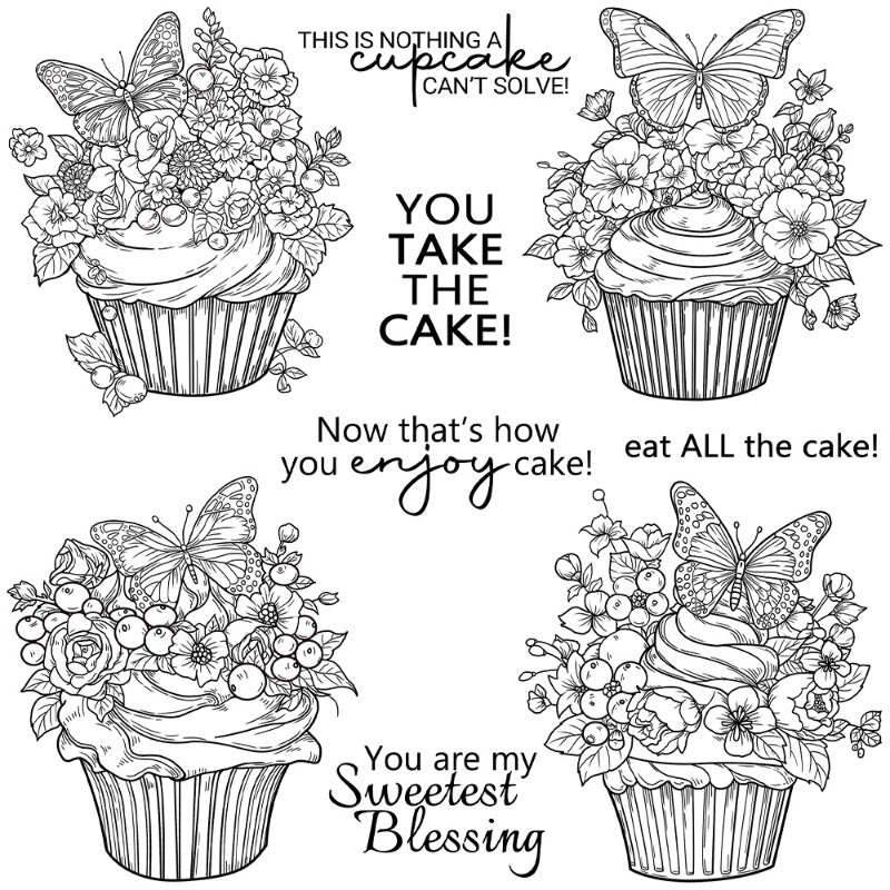 Sweet Cupcakes Clear Stamps