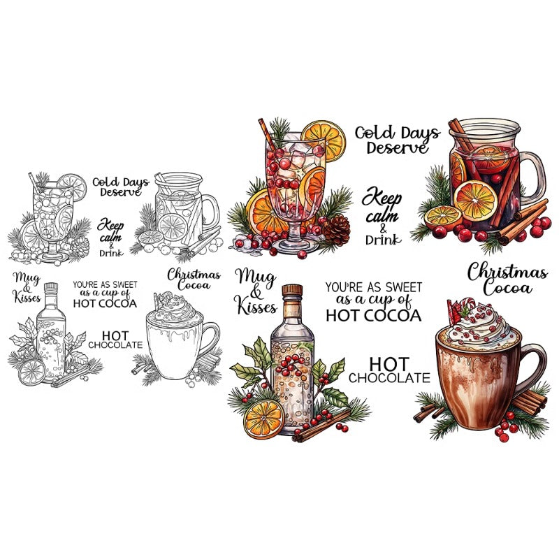 Party Drinks Dies & Stamps Set