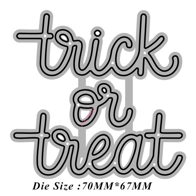"Trick or Treat" Words Metal Cutting Dies
