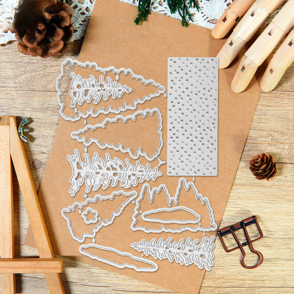 Christmas Tree Dies & Stamps Set