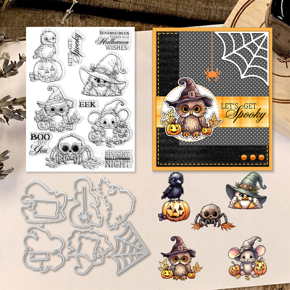 Halloween Animals Dies & Stamps Set
