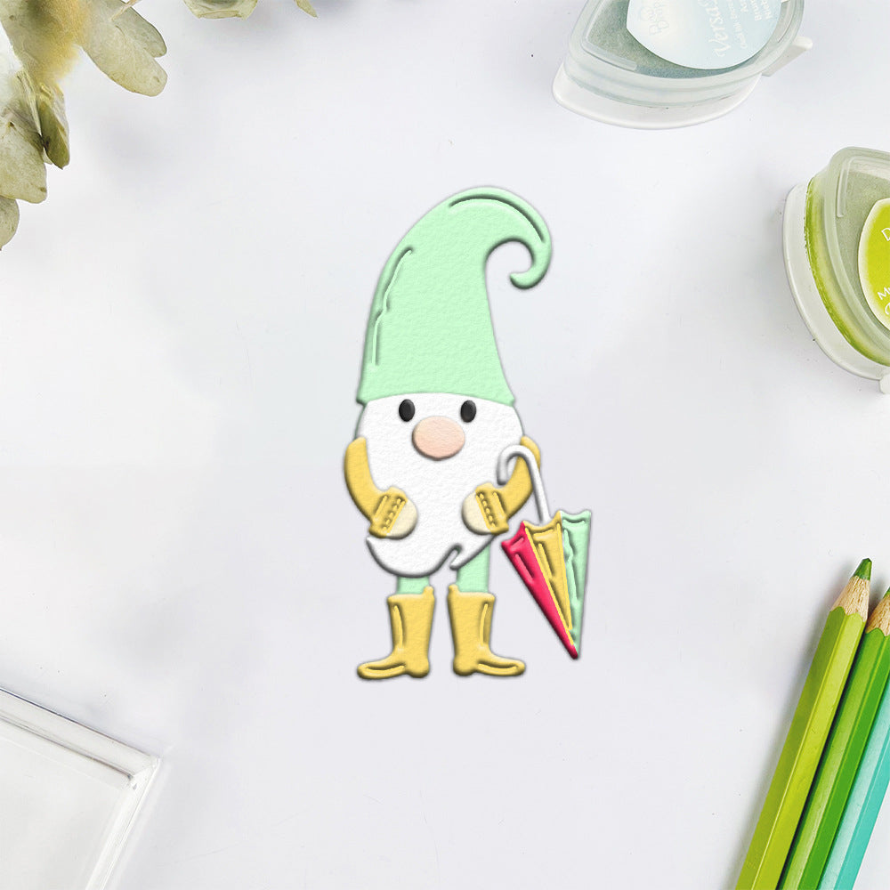 Dwarf Holding An Umbrella Metal Cutting Dies