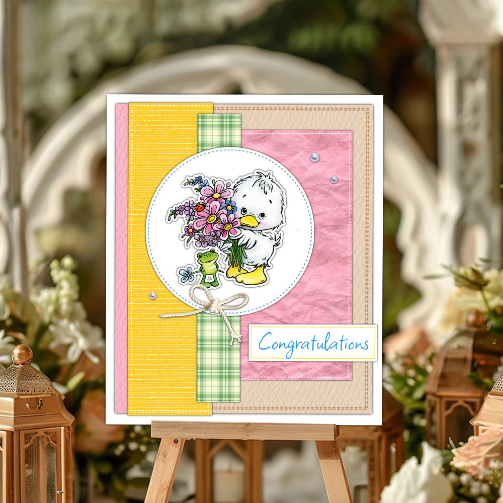 Flowers and Animals Clear Stamps