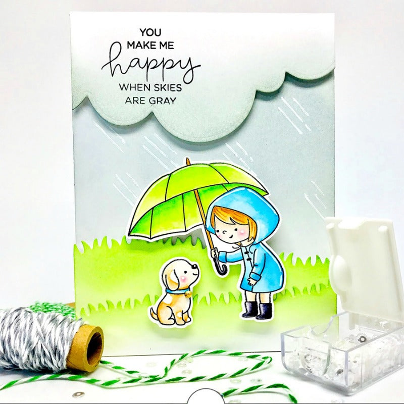 Little Rainy Girl Dies & Stamps Set