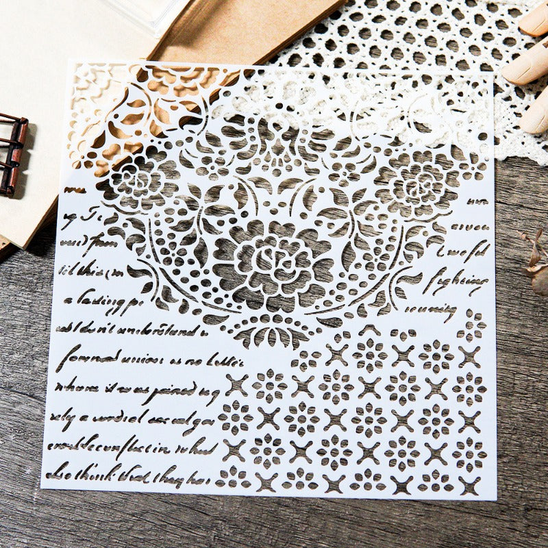 Flower DIY Painting Hollow Stencil