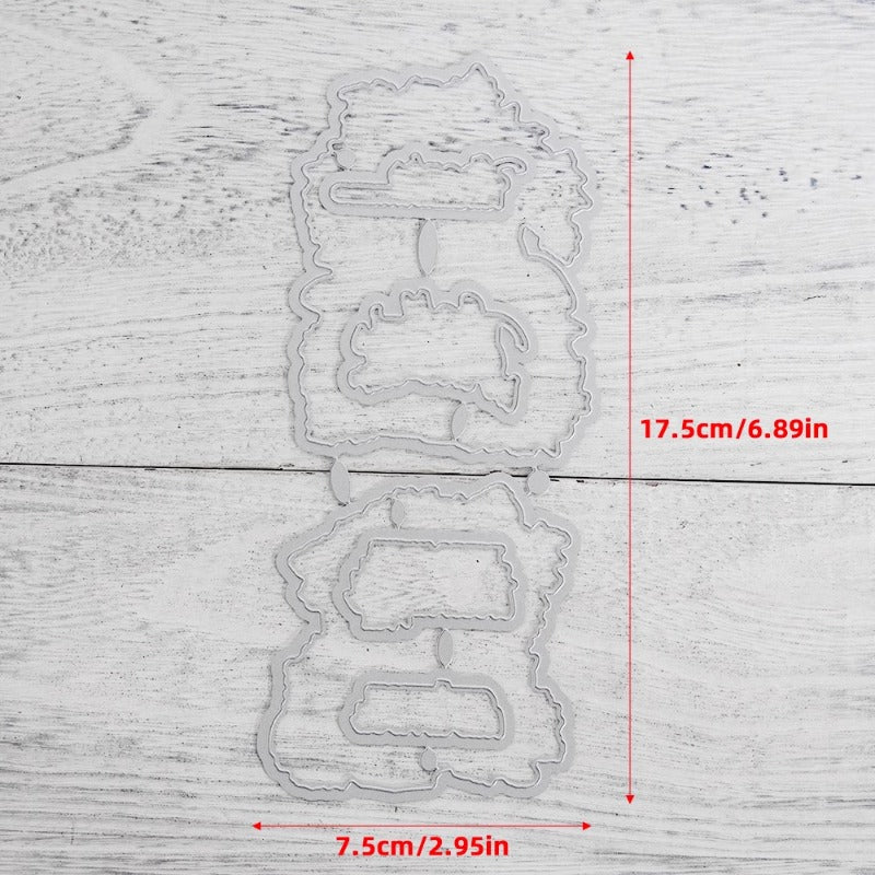 Autumn Pumpkin Mushroom Maple Leaves Dies & Stamps Set