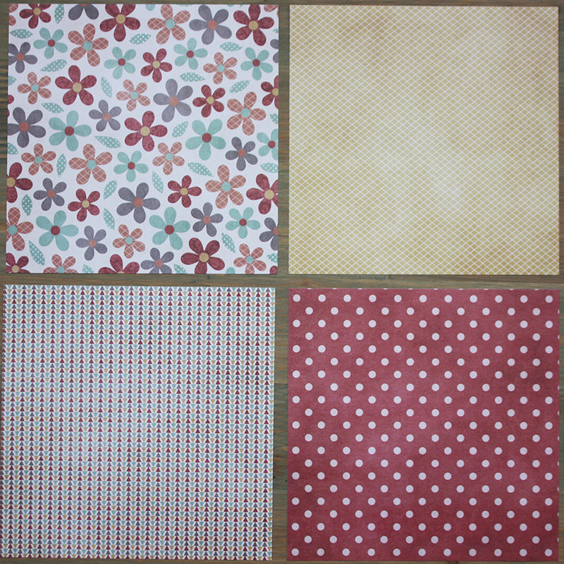 24PCS 6" Sweet Candy Scrapbook Paper & Cardstock