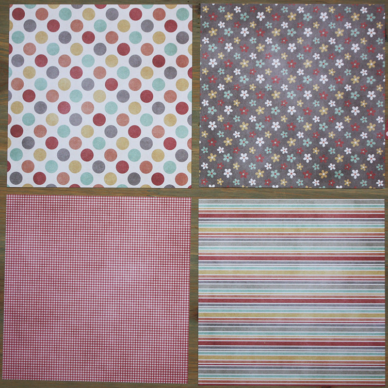 24PCS 6" Sweet Candy Scrapbook Paper & Cardstock