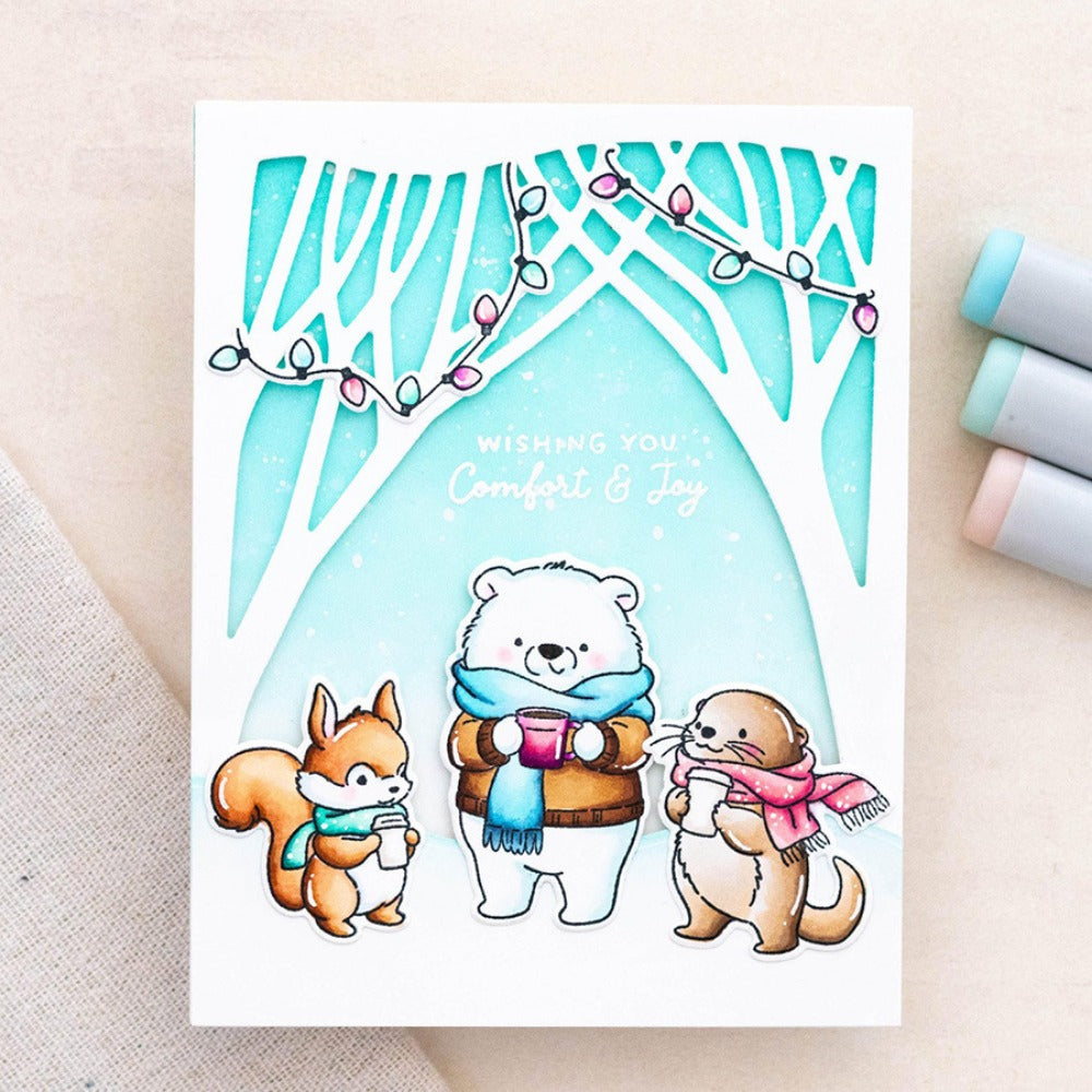 Winter Animals Dies & Stamps Set