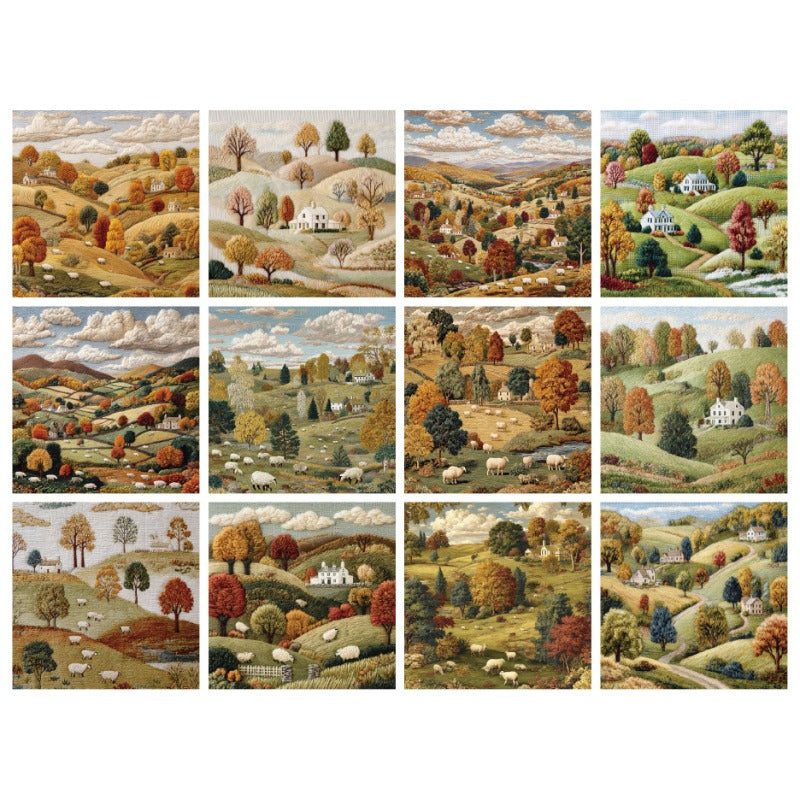 24PCS 6" Pasture Scrapbook Paper & Cardstock