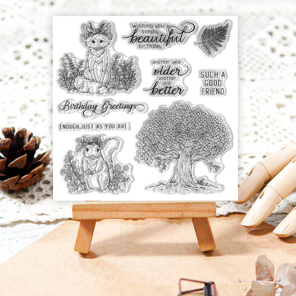Fragrant Forest Animals Clear Stamps