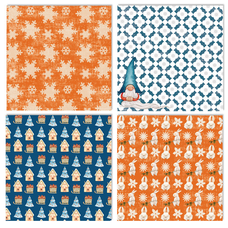 24PCS 6" Snow Elf Scrapbook Paper & Cardstock