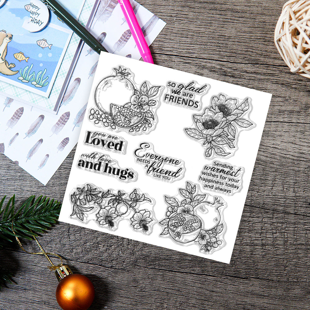 Sweet Pomegranate Clear Stamps