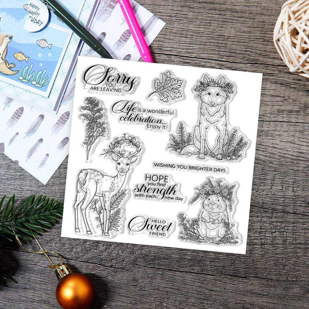 Fragrant Forest Animals Clear Stamps