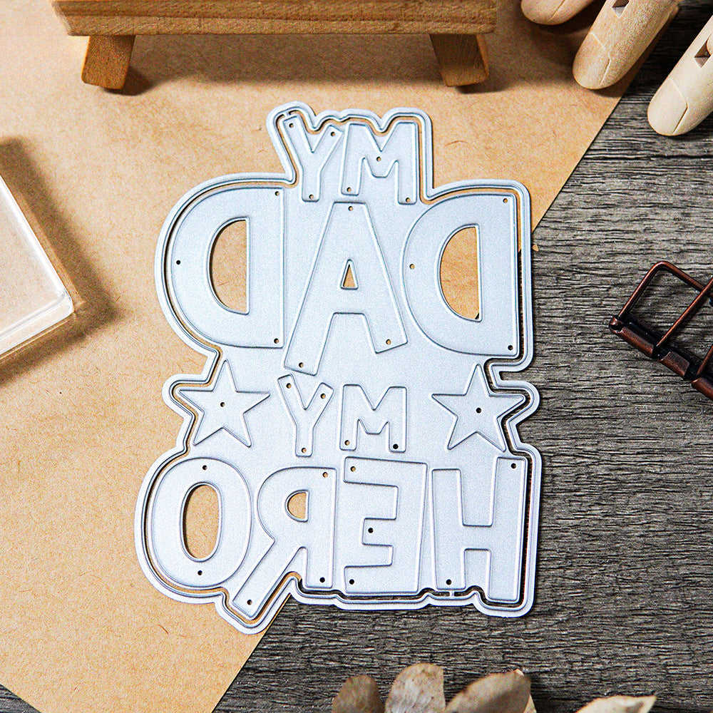 Father's Day Words Metal Cutting Dies