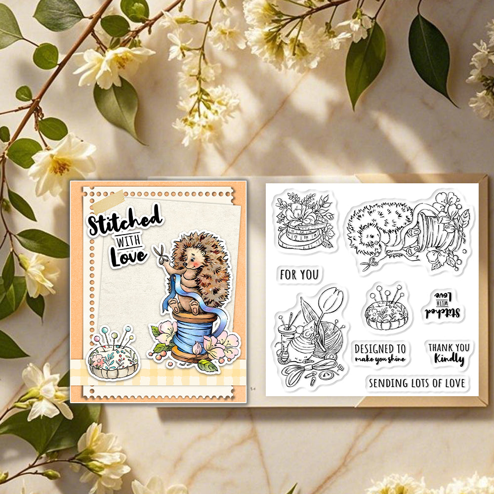 Cute Tailor Mouse Dies & Stamps Set