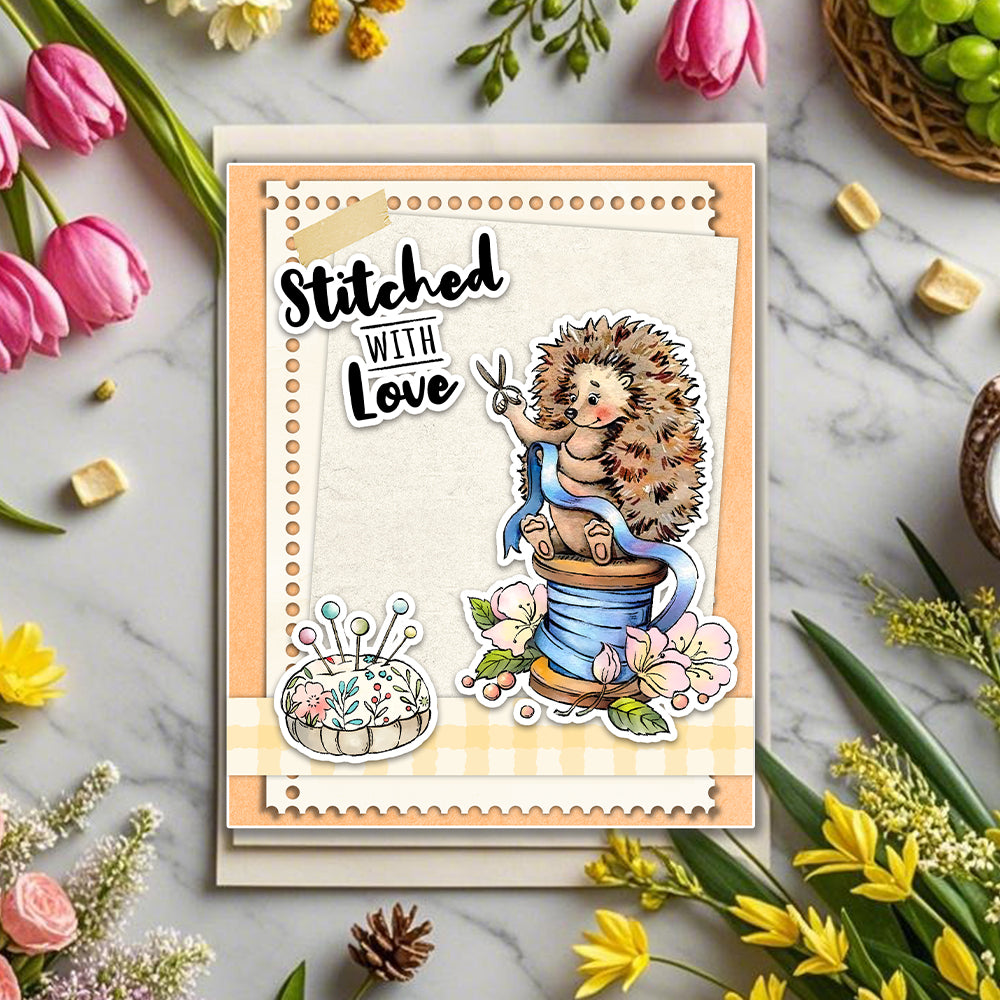 Cute Tailor Mouse Dies & Stamps Set