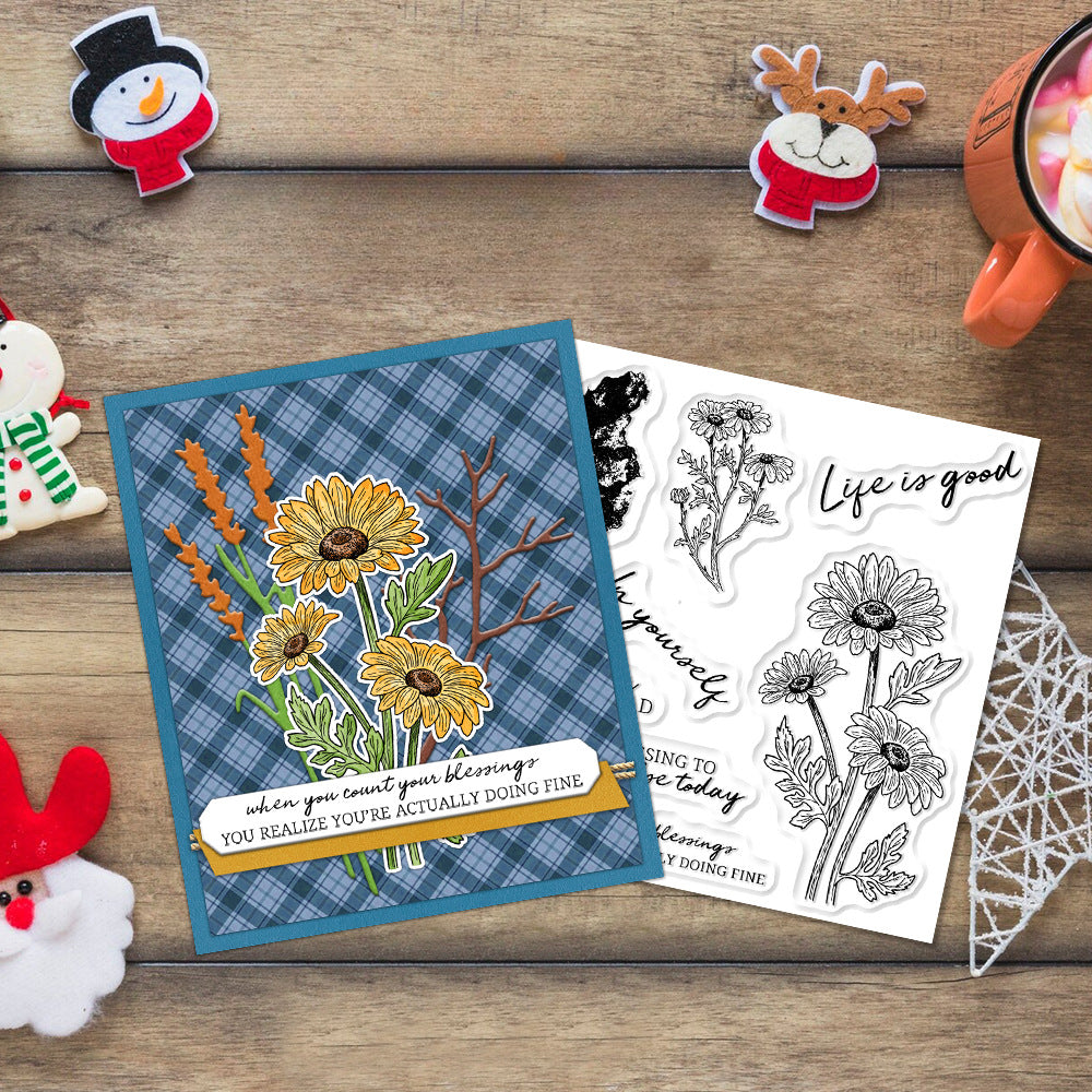 Chrysanthemum Dies & Stamps Set