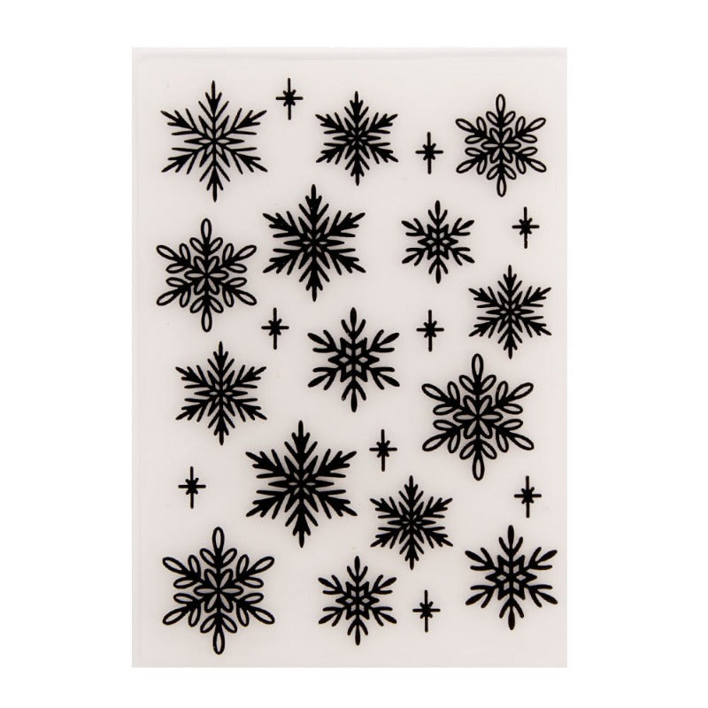Snowflake Pattern Plastic Embossing Folder