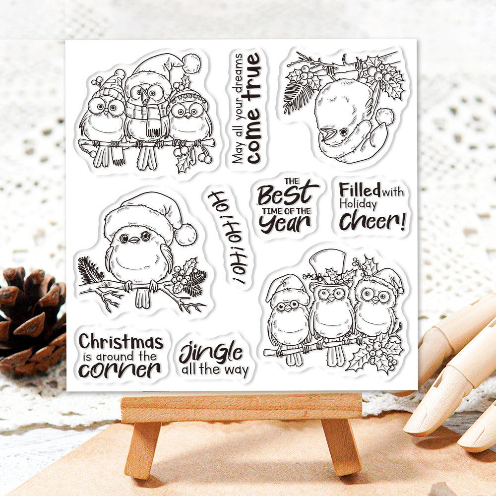 Christmas Birds Dies & Stamps Set