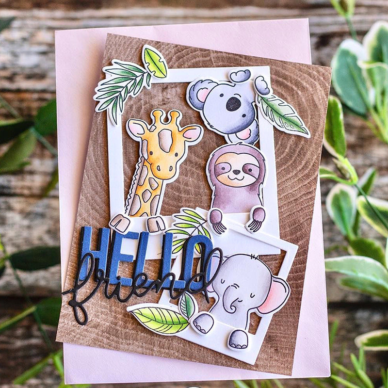 Animal Head Frame Dies & Stamps Set