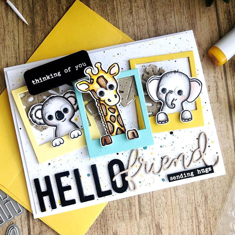 Animal Head Frame Dies & Stamps Set