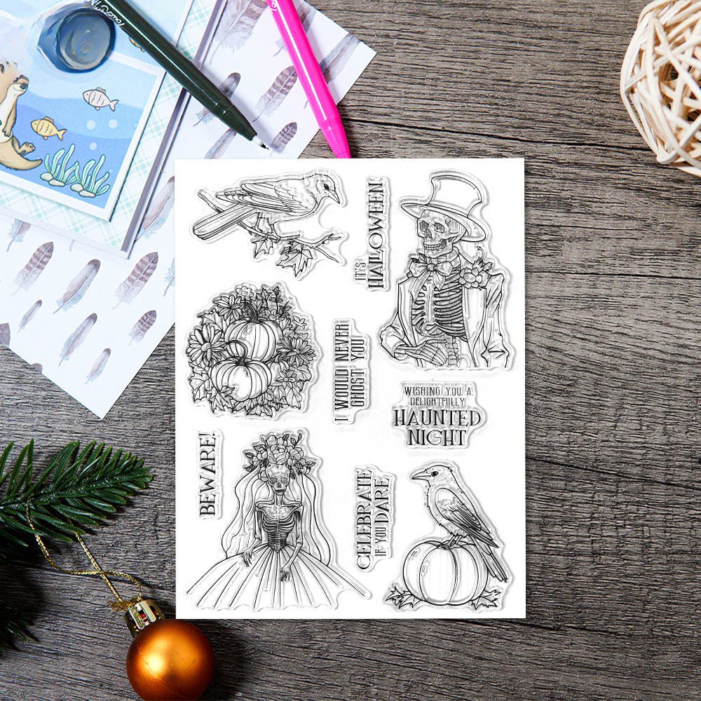 Halloween Skeleton Dies & Stamps Set