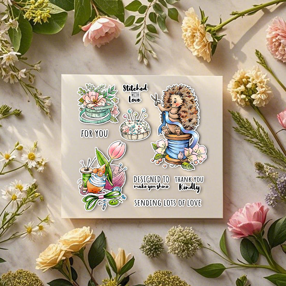 Cute Tailor Mouse Dies & Stamps Set