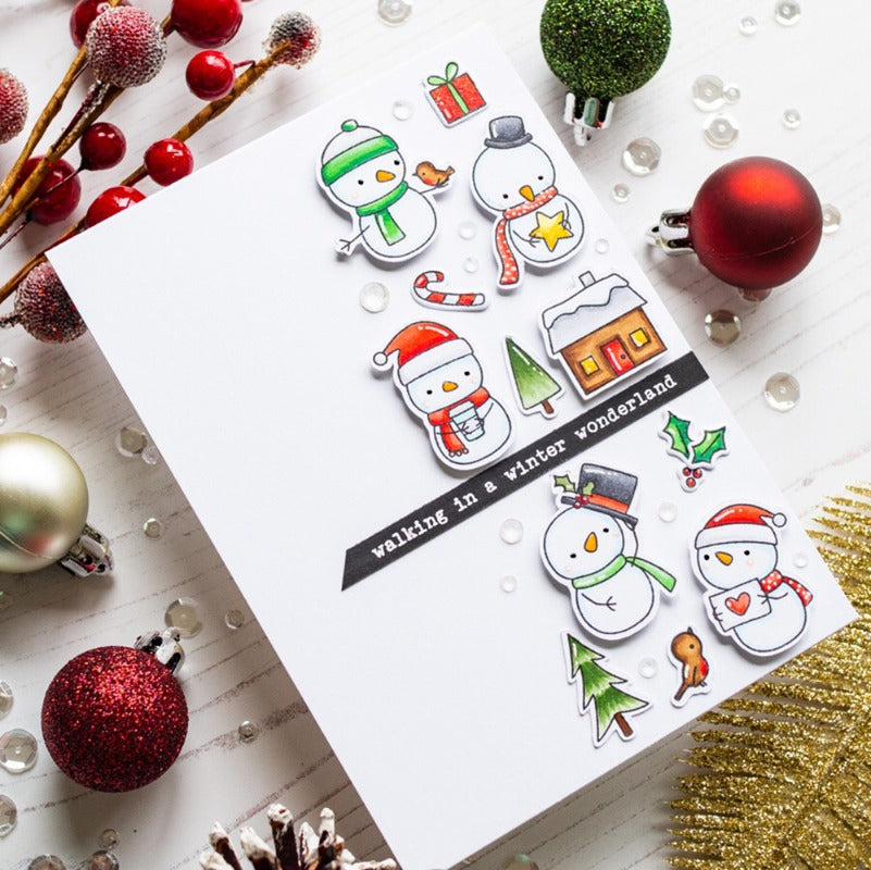Winter Snowman Series Dies & Stamps Set