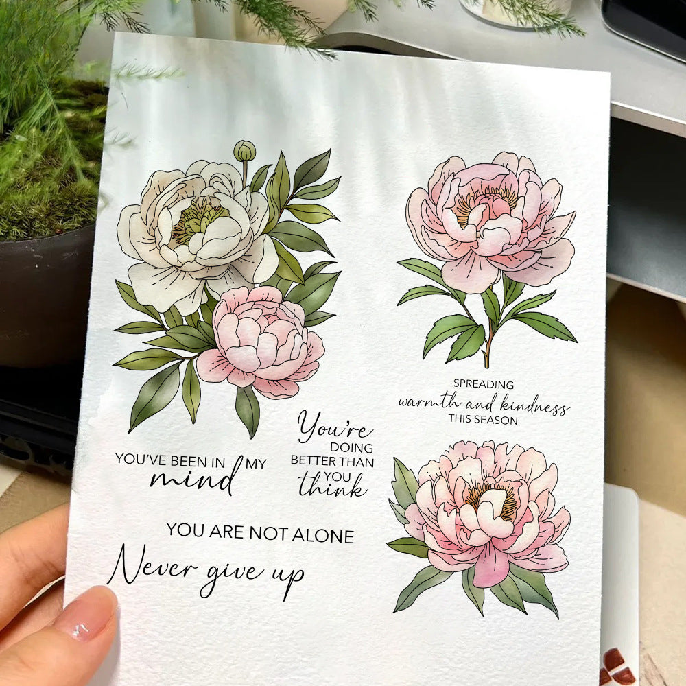 Beautiful Camellia Clear Stamps