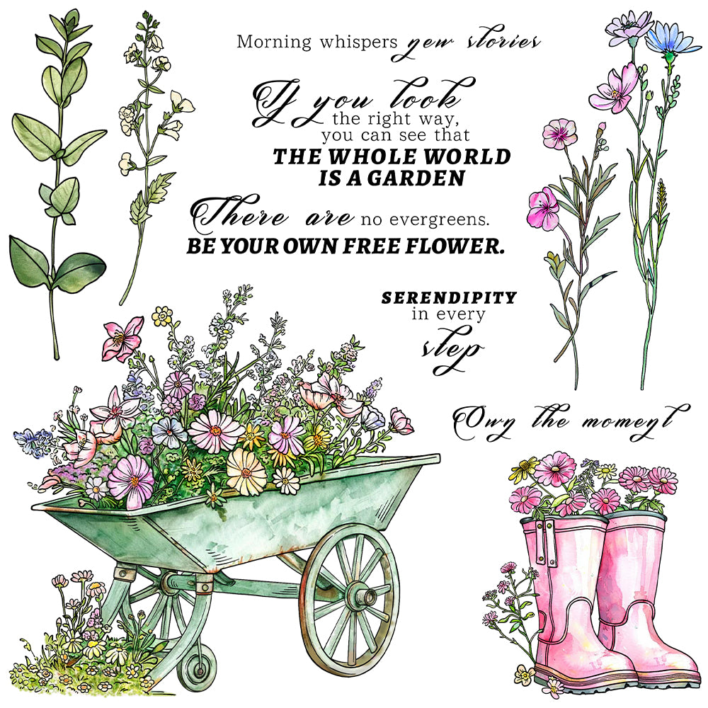 Spring Garden Dies & Stamps Set