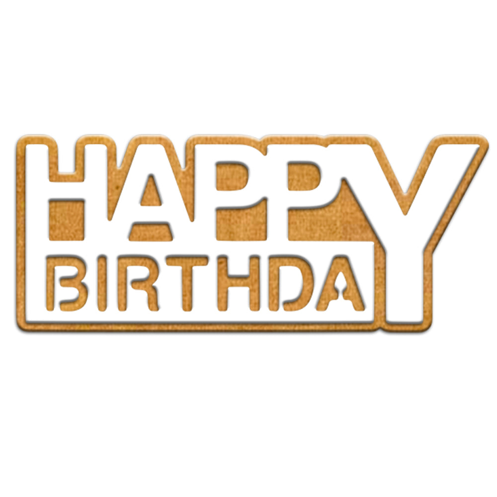 "Happy Birthday" Words Cutting Dies